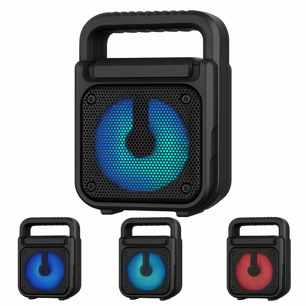 Caixa de Som Bluetooth Portátil Potente KTS-1901 AL-1175 Som Alto Grave Forte USB Cartão SD Entrada P2 Sem Fio