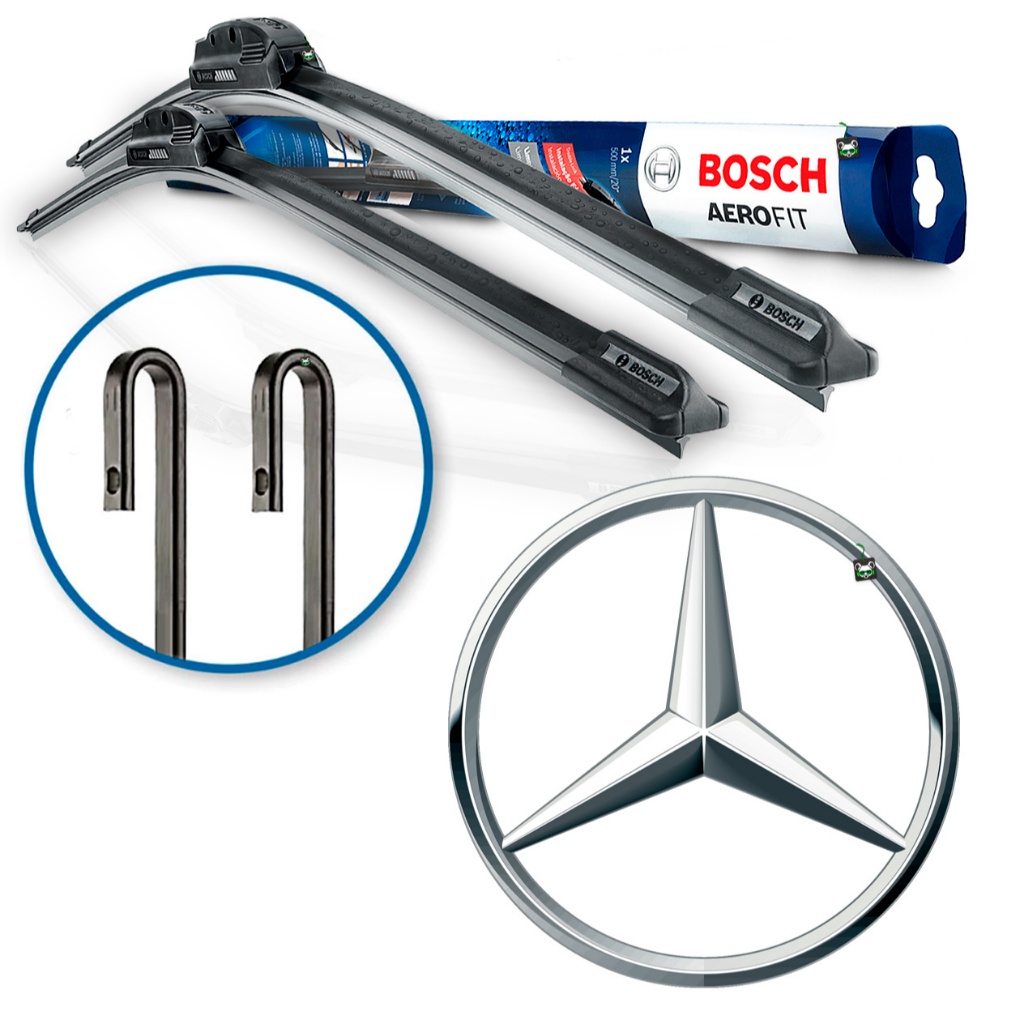 Par Palheta Dianteira Bosch AeroFit Mercedes-Benz Braço Gancho