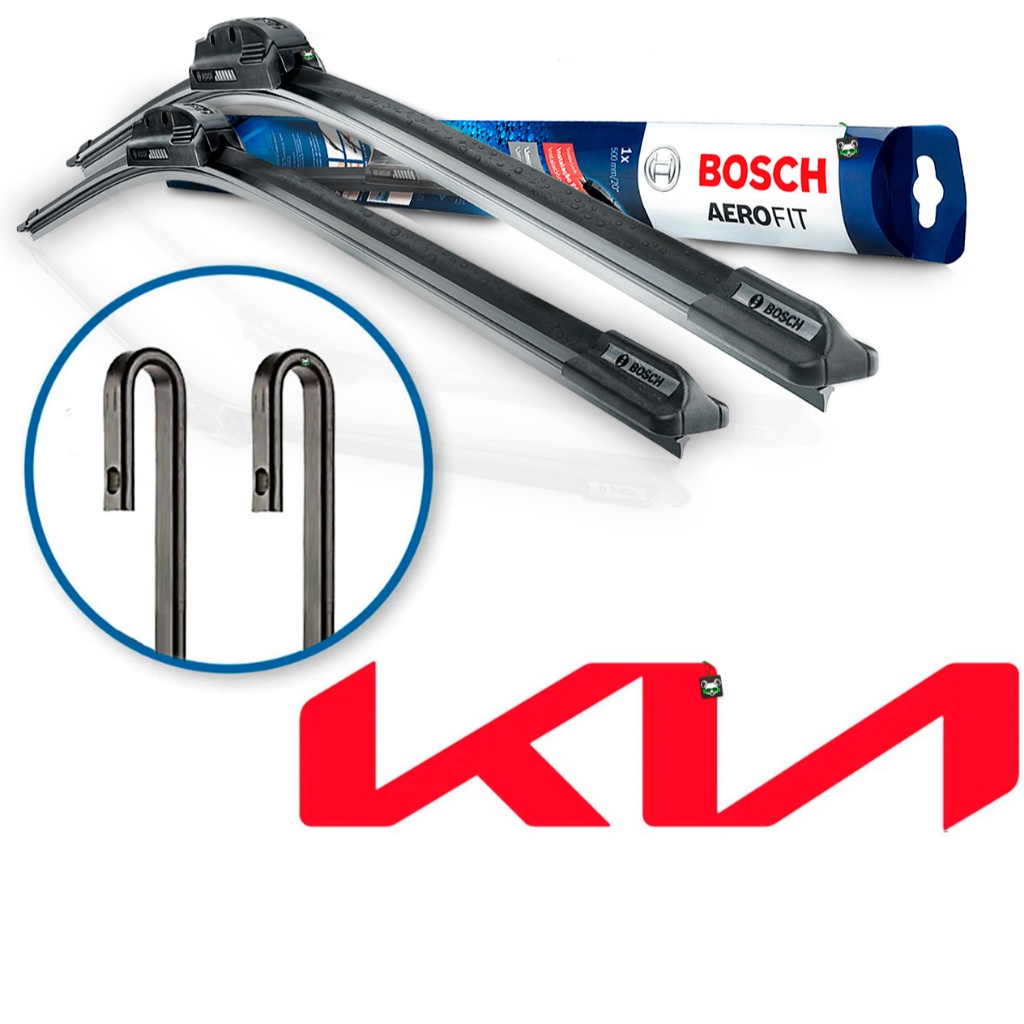 Par Palheta Dianteira Bosch AeroFit Kia Braço Gancho