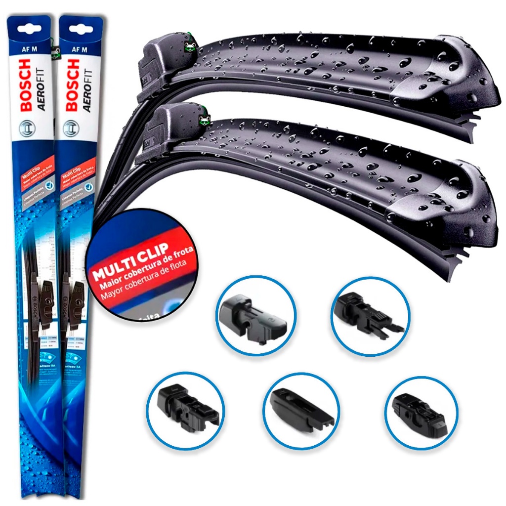 Par Palheta Limpador Parabrisa Aerofit Multiclip Bosch