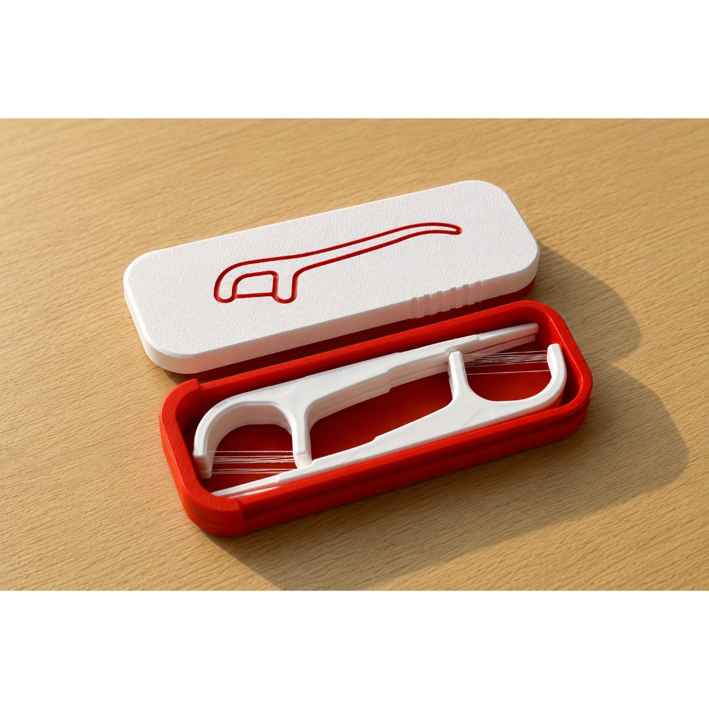Estojo Porta Fio Dental Individual para Aparelho Ortodôntico - Organizador Kit 10 Unidades - Portátil - Charge Bed