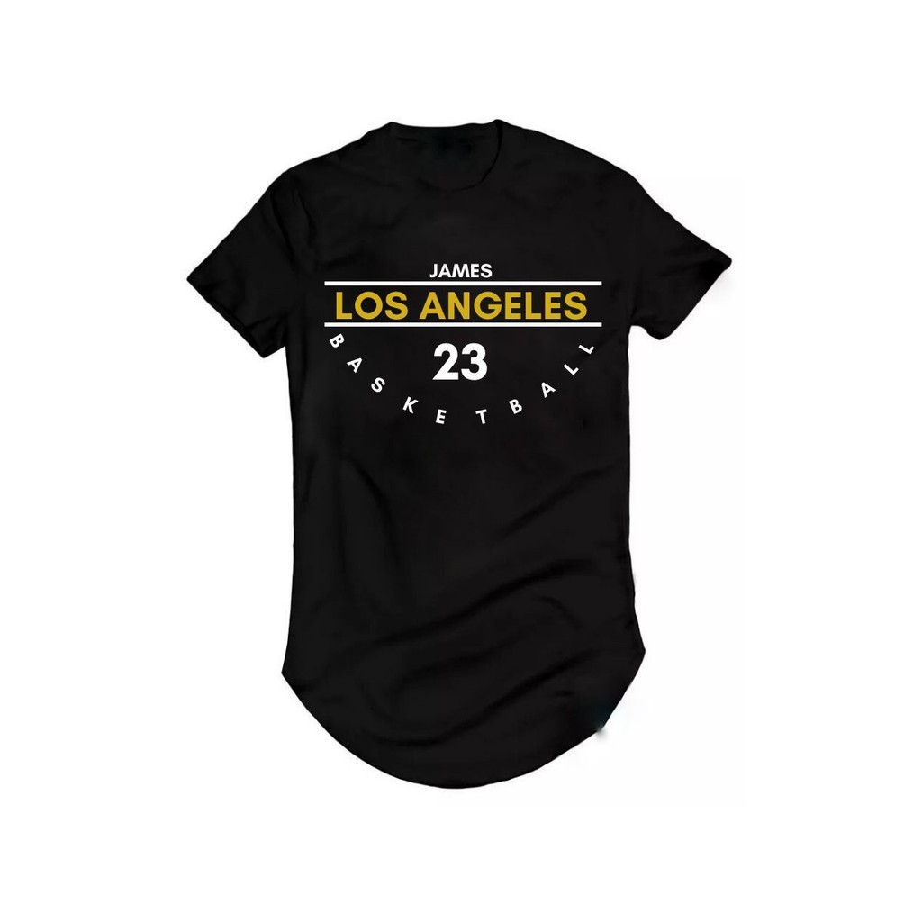 Camiseta Longline King James Los Angeles Laker Basquete