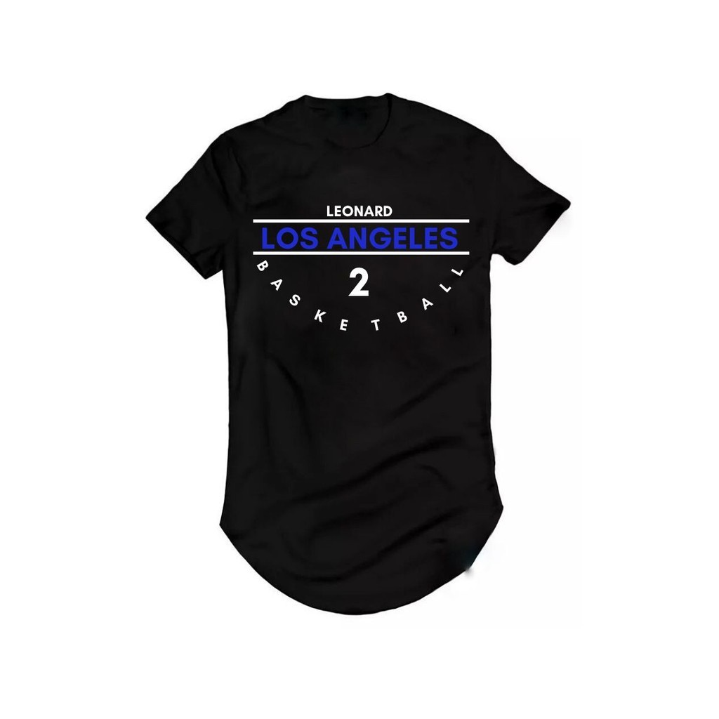 Camiseta Longline Basquete Kawhi Leonard Los Angeles Clipper