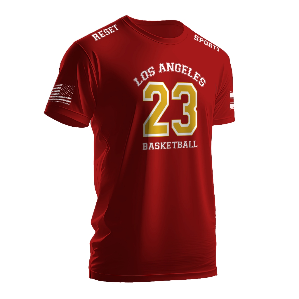 Camiseta Reset Out Los Angeles 23 Sports 100% Algodão Premium