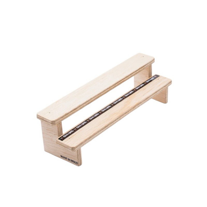 Obstáculo para Fingerboard skate de Dedo Rampa Double Bench