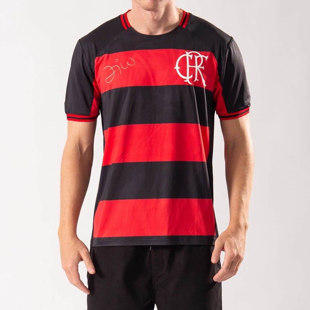Camiseta Flamengo Bench Zico 10 Vermelho/Preto