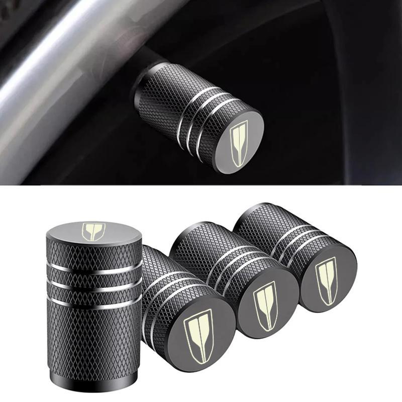 4PCS Tampas de Válvula de Pneu de Metal, Capas de Válvula para Carro, Acessórios para Rodas de Carro para Hongqi H5 H6 H