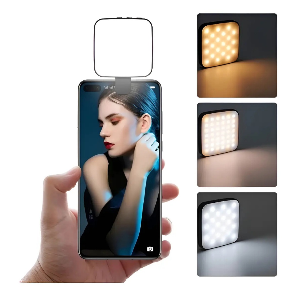 Luz Led Vídeo C/ E Clipe Magsafe Para Iphone Macbook Ipad