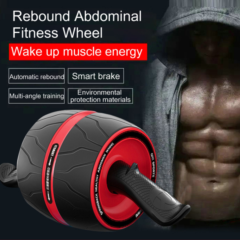 【Durável e Versátil】Abdominal Exercise Roller for Home Use/Rolo de Exercício/Para Fitness/Unissex
