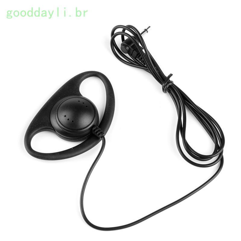 GOO 3 5mm D-Shape Ouça Apenas Fone Ouvido Para Rádios Bidirecionais Radio
