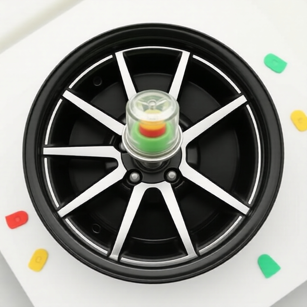 Conjunto de Tampas de Válvula de Monitoramento de Pressão de Pneus 8 peças para Segurança de Pneus de Carro e