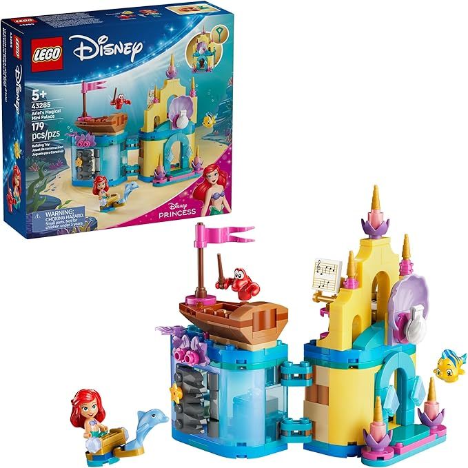 LEGO Disney Princess Ariel's Magical Mini Palace Building Toy - Little Mermaid Toys & Playset for Girls & Boys, Ages 5+