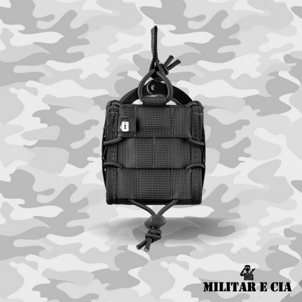 Kit Porta Algemas + 2 Porta Carregador 9mm 40 Modular preto