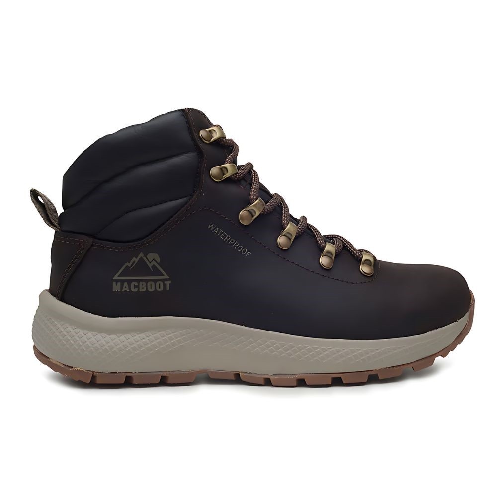 Bota Feminina Cano Alto Waterproof Flutua Batu 08 Café - Macboot
