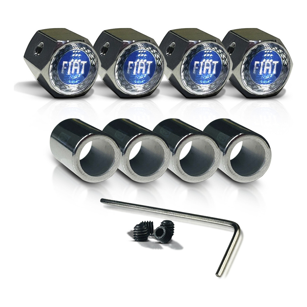 Kit Capa De Valvula Anti Furto Fiat Azul