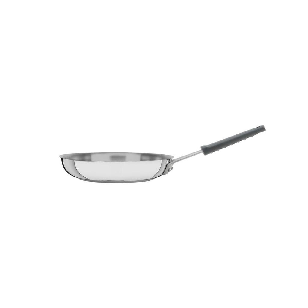 Frigideira Tramontina Professional em Aço Inox e Silicone 20 cm Fundo Triplo Compatível com Indução