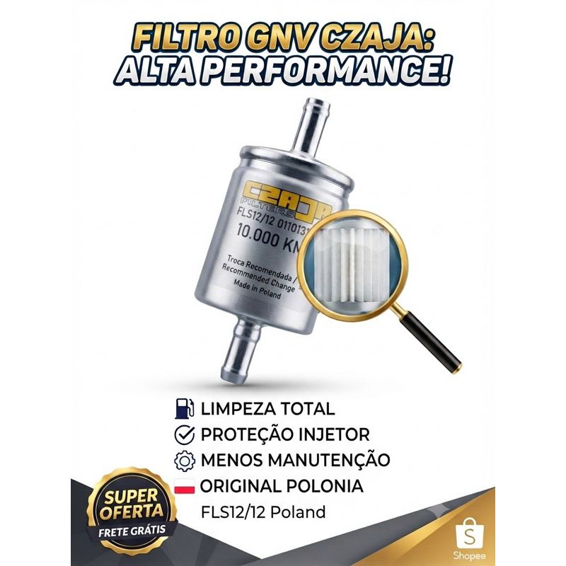 Filtro De Gnv Gás Natural Veícular 5ª Geração Injeção 12mm