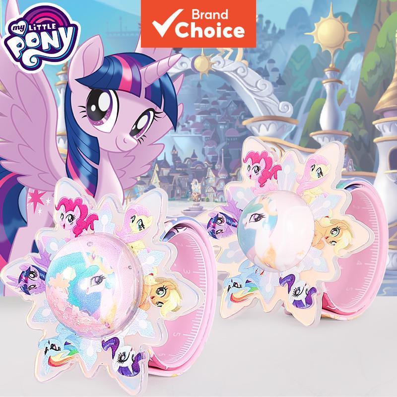 Pulseira Infantil My Little Pony – Personagens Pinkie Pie e Twilight Sparkle, acessório de bijuteria liso, ideal para