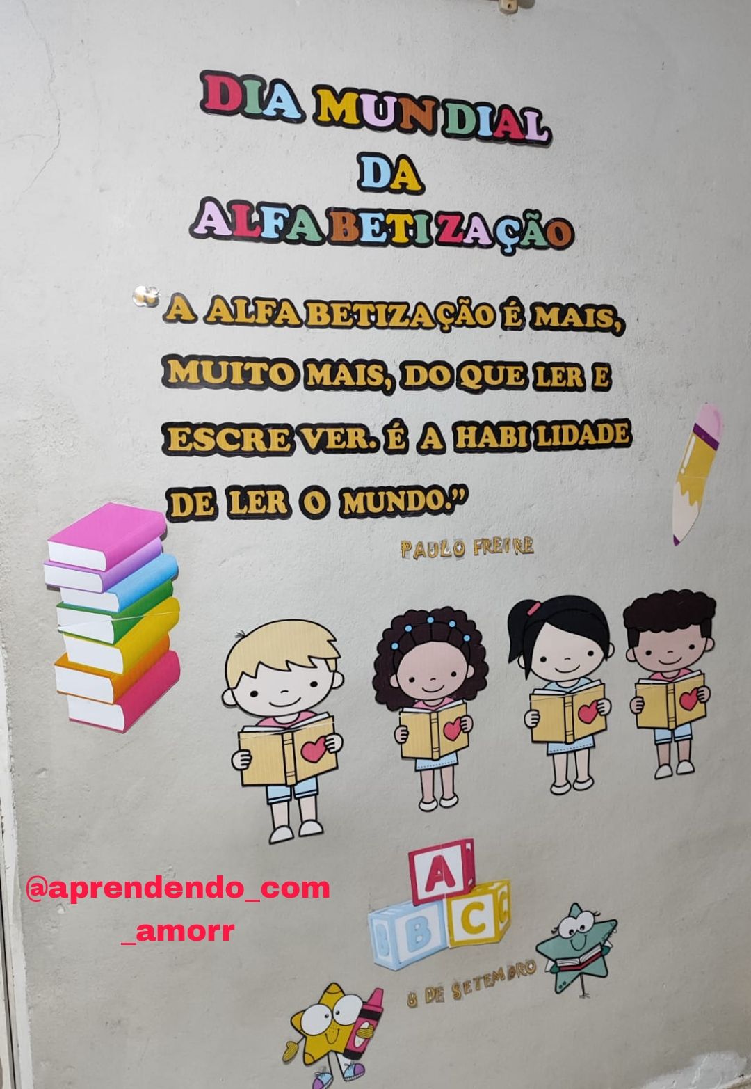 Painel Dia Mundial Da Alfabetização