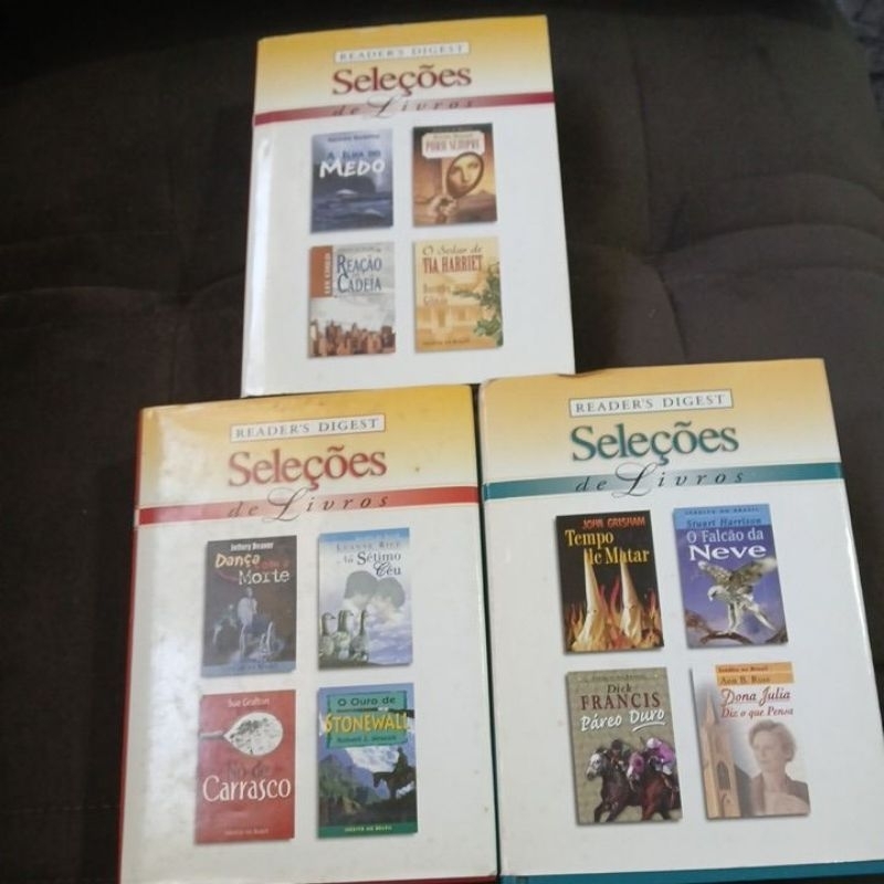 Kit 3 Livros Readers Digest Seleções de Livros ( 12 Histórias)