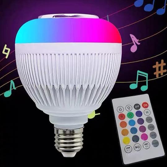 Adjustable RGB LED Bluetooth Musical Lamp with Remote Control Premium Sound