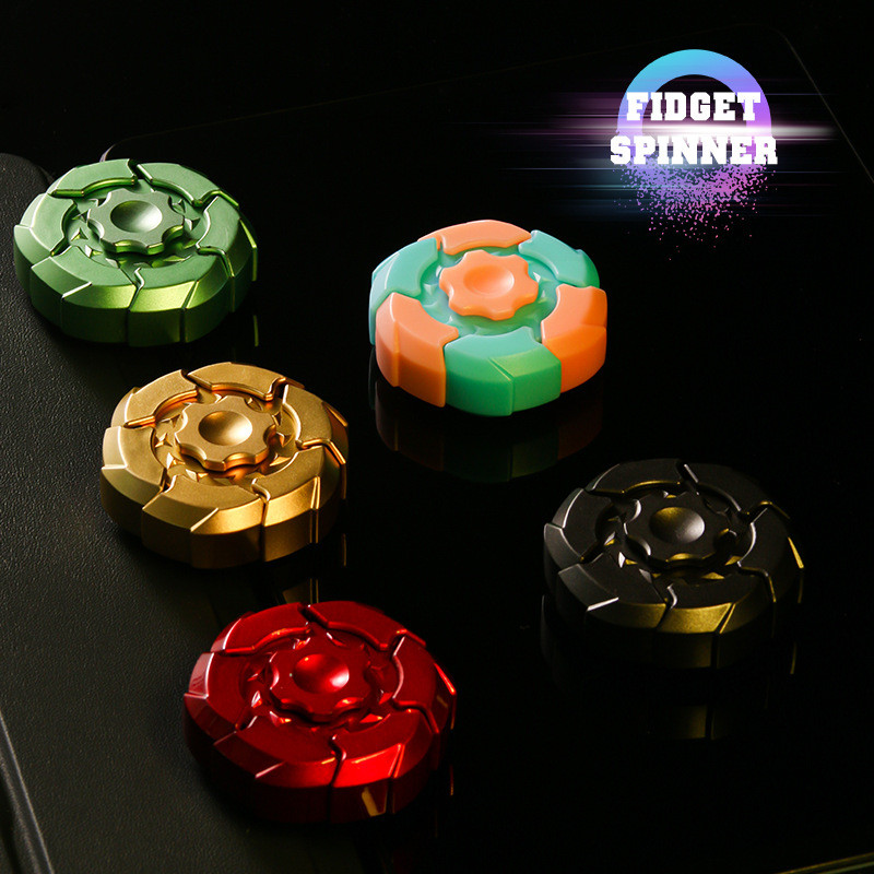 Brinquedo Transformador Magnético Que Brilha No Escuro Fidget Spinner Com Retorno Automático Giratório De Uma Mão Rolame