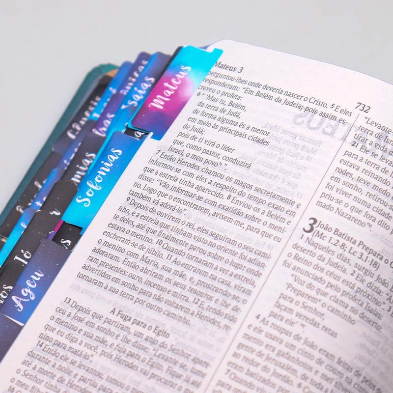 Caderno de Oração - Abas Adesivas para Bíblia | Jornada com Deus Através das Escrituras | Nébula