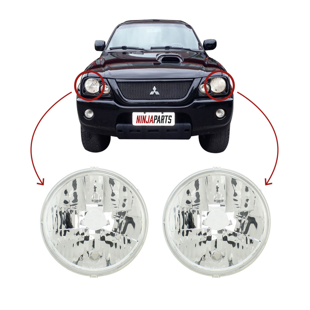 Par Farol L200 Outdoor Com Lente Policarbonato Iam CAM Agrale