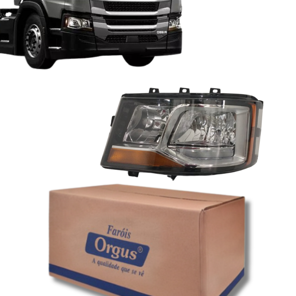 Farol Cam. Scania Ntg 2019/ Serie 6 Com. Manual - Orgus