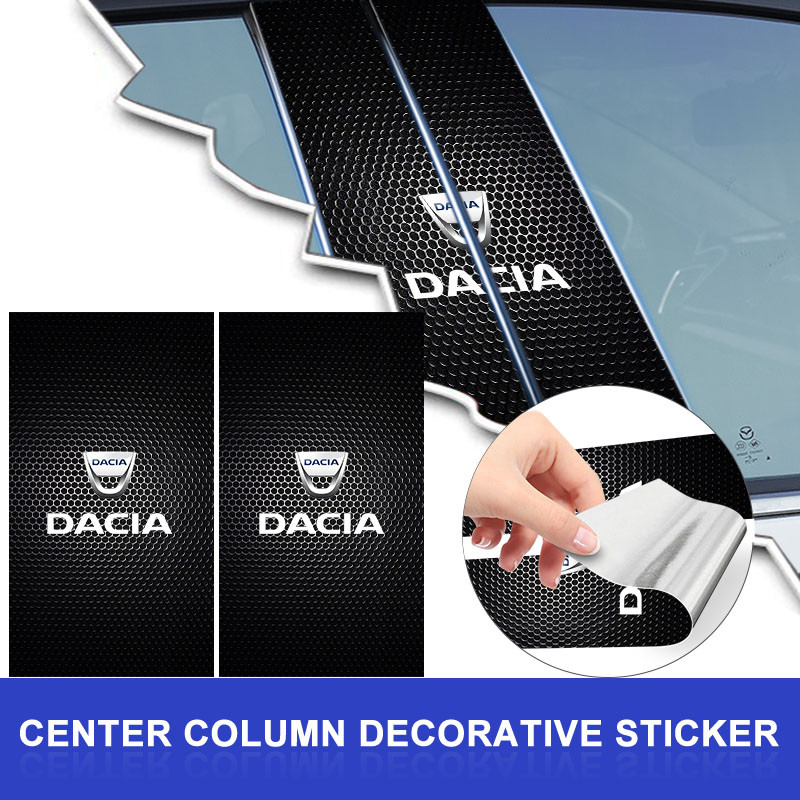 2 Pçs Pilar Central Do Carro Anti-Risco Protetor Filmes Adesivos Para Dacia Duster 2020 Logan Sandero Stepway Lodgy Step