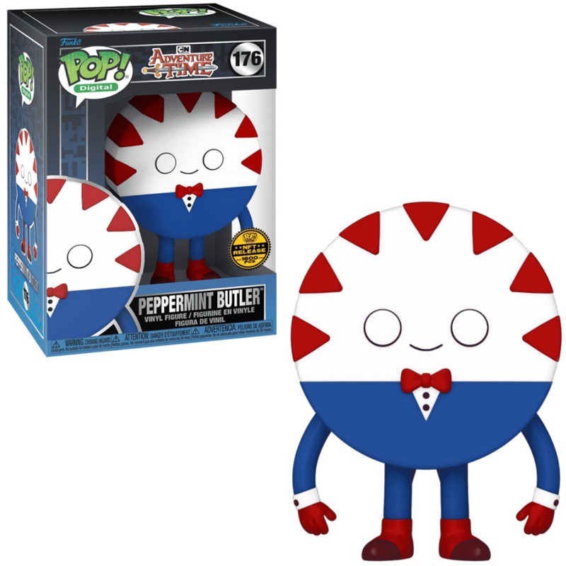 Funko Pop Adventure Time Peppermint Butler #176 NFT Digital Exclusive 1600 peças
