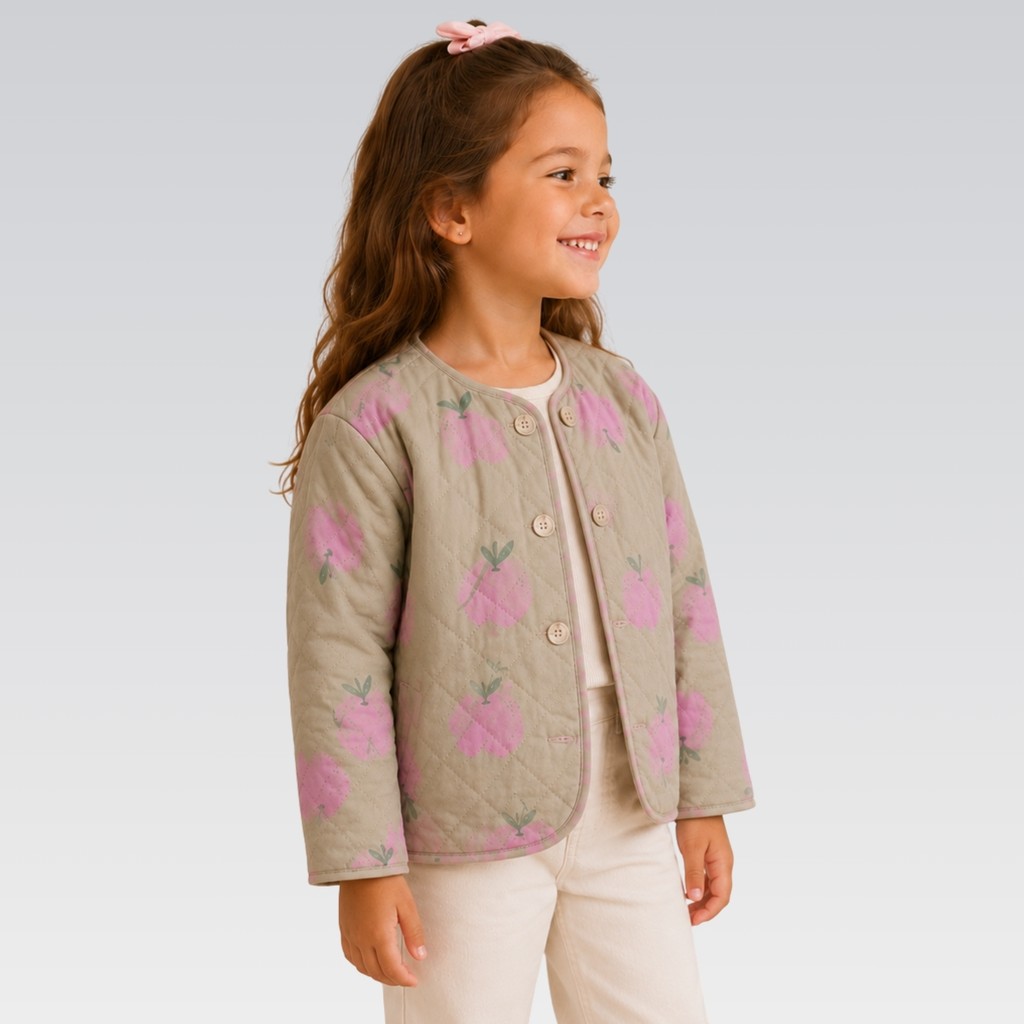 Jaqueta Infantil Menina Hering Toddler Matelassê Original