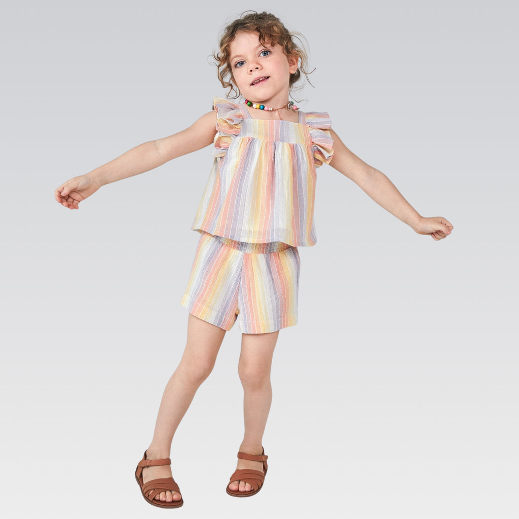 Shorts Clochard Infantil Menina Toddler Hering Algodão