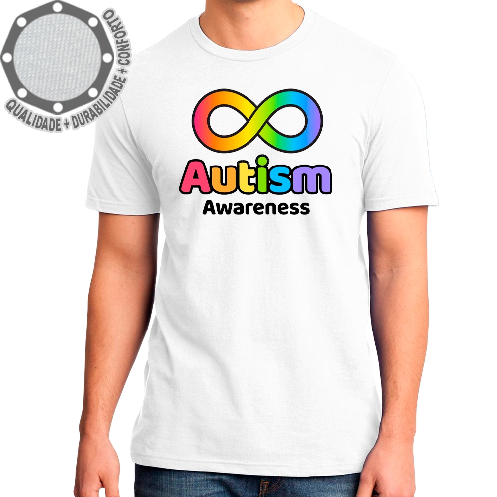 Camiseta Autism Autista Awareness Camisa Personalizada Adulto e Infantil