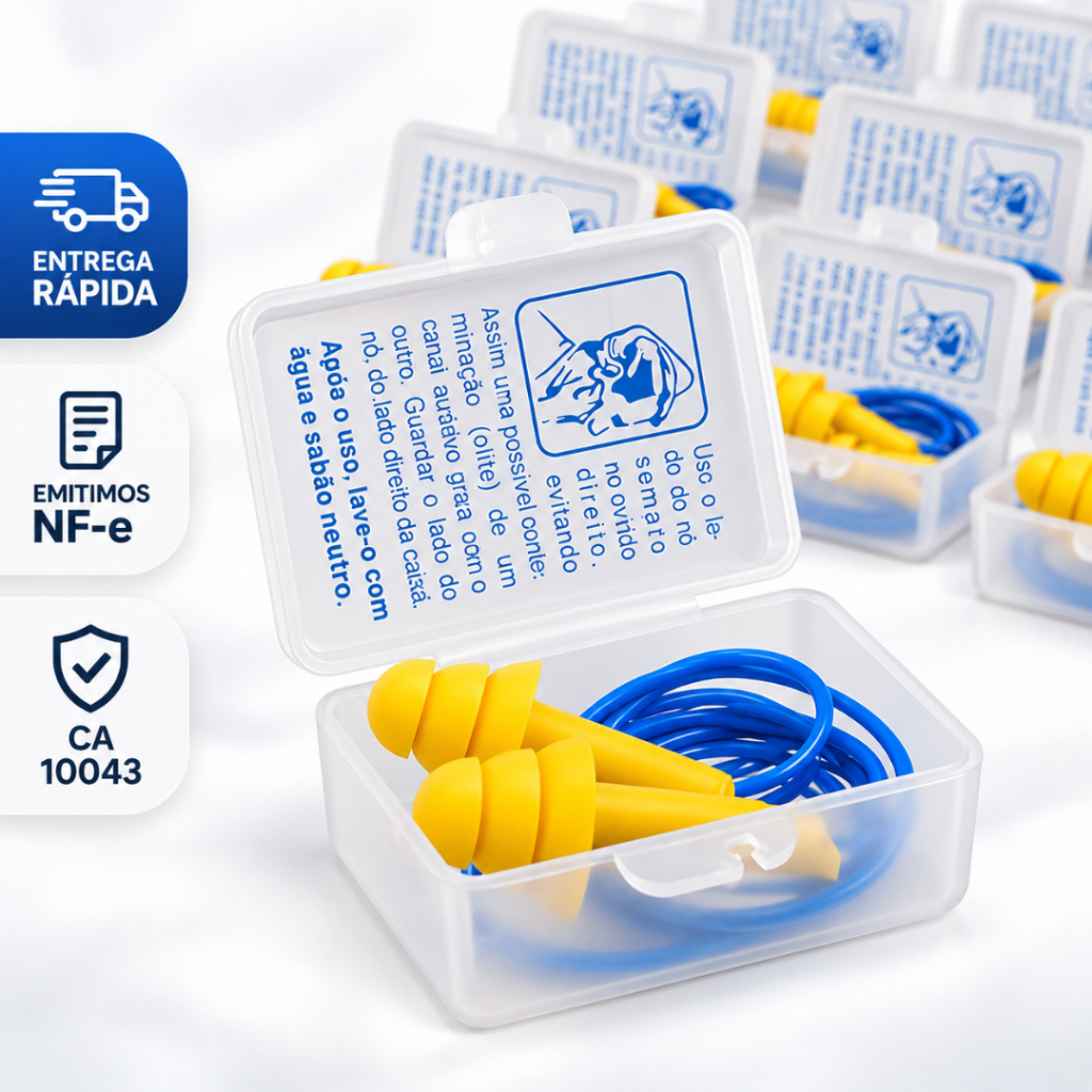 Kit 25/30 Protetor Auricular Plug Anti Ruído Silicone Confortável Natação Crianças Obra