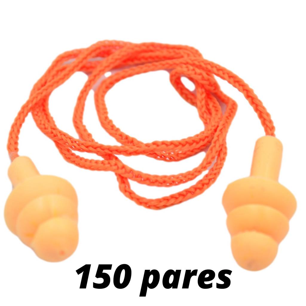 Protetor Auricular Silicone Tipo Plug C/150 Pares Epi