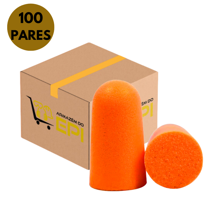 Caixa 100 Protetor Auditivo Plug Espuma Auricular 1100 3m