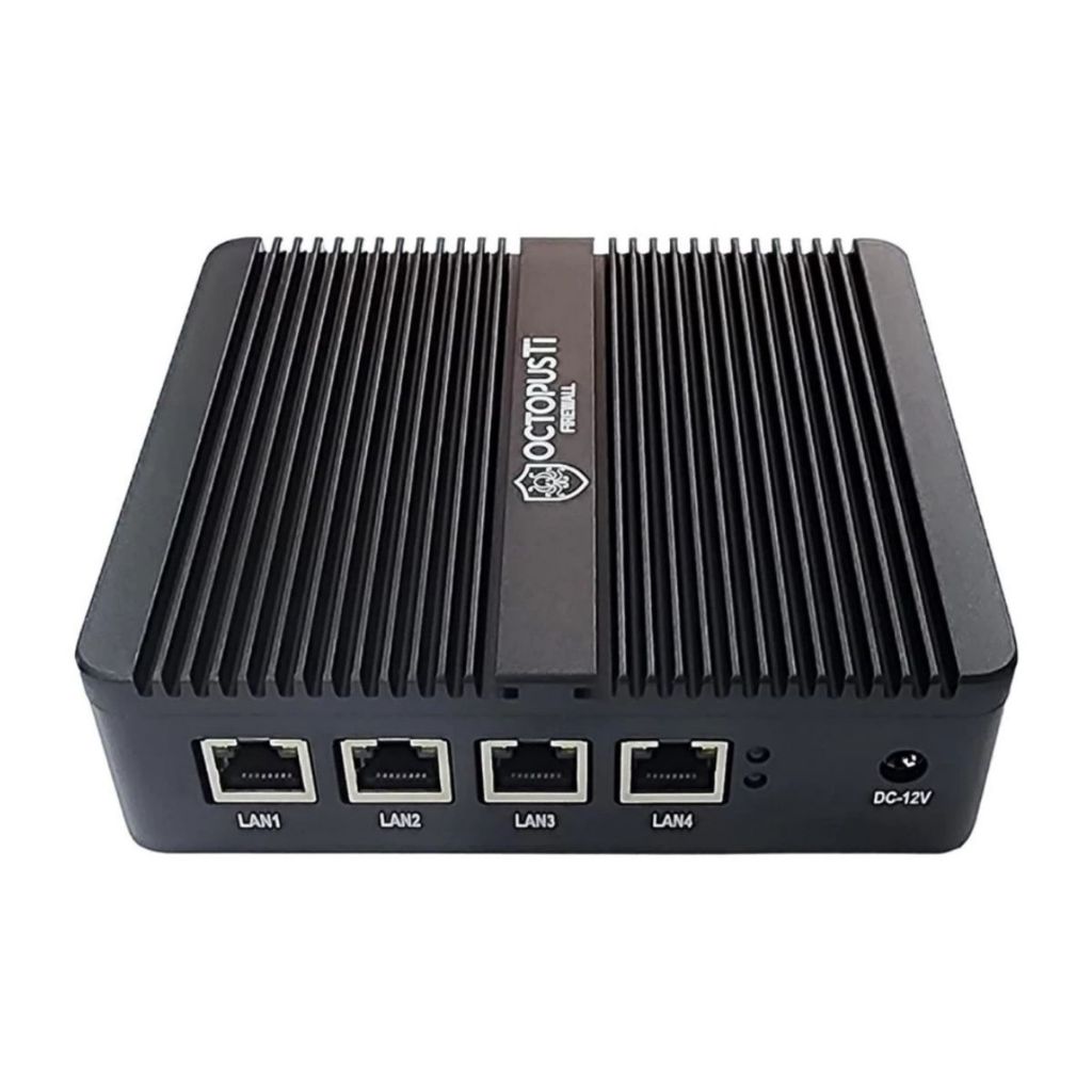 Mini PC Firewall Appliance 4x Portas Intel 2.5GbE 8GB RAM 128GB SSD