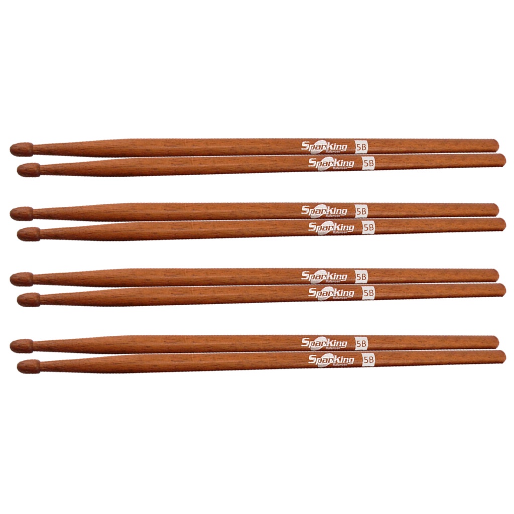 Pacote Com 04 Pares De Baquetas Spanking Balanced Jatoba 5B