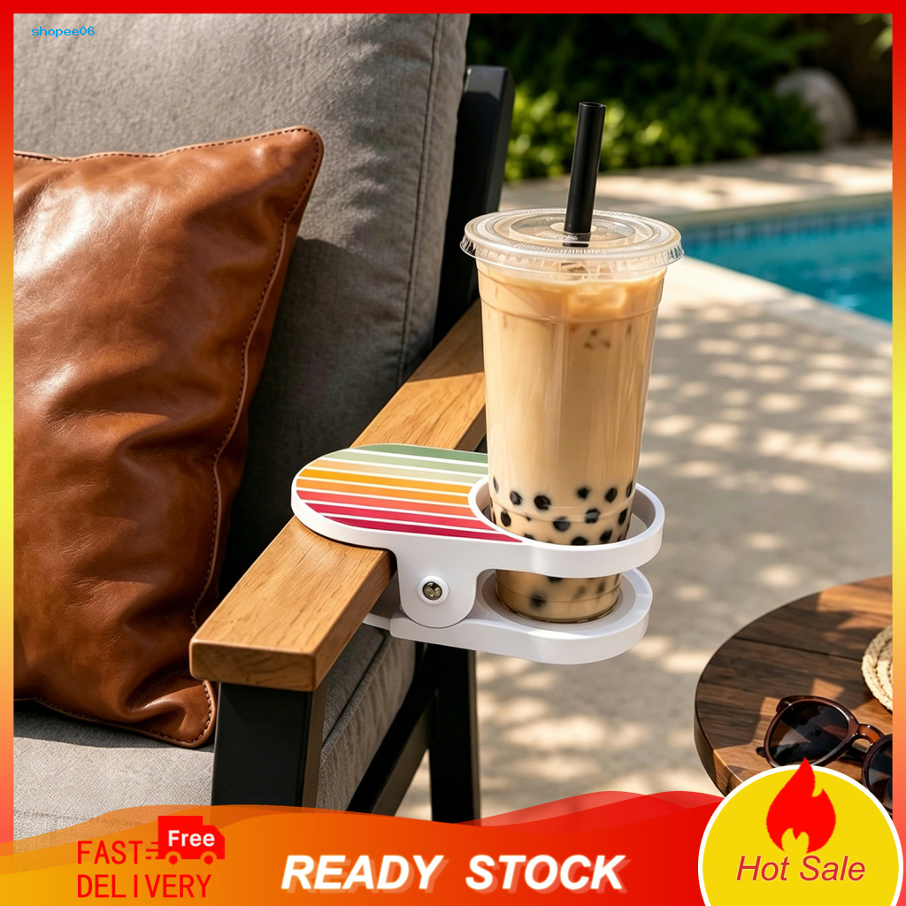 Armrest Beverage Holder Multifunctional Cup 2pcs Clip-on Sofa for Non-slip Drink Tray Floating Stand Fits for Couch