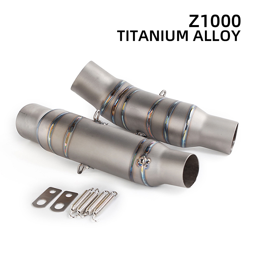 Para Kawasaki Ninja 1000 Z1000 Z1000SX 2010-2022 Tubo De Ligação Intermediária De Escape Da Motocicleta TC6 Titânio 51mm