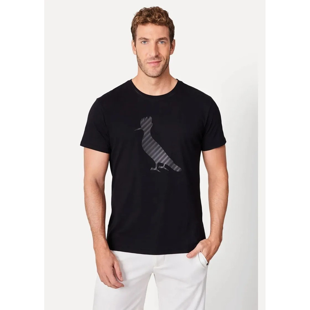 Camiseta Estampa Pica Pau Stroke Preto Reserva