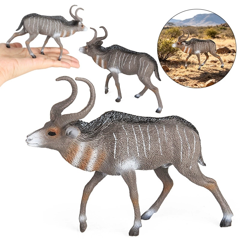 Simulação Antílope Modelo animal Selvagem Ciência Brinquedo Montanha Verde Espada gazelle Tibetano Crianças Ornamento Co