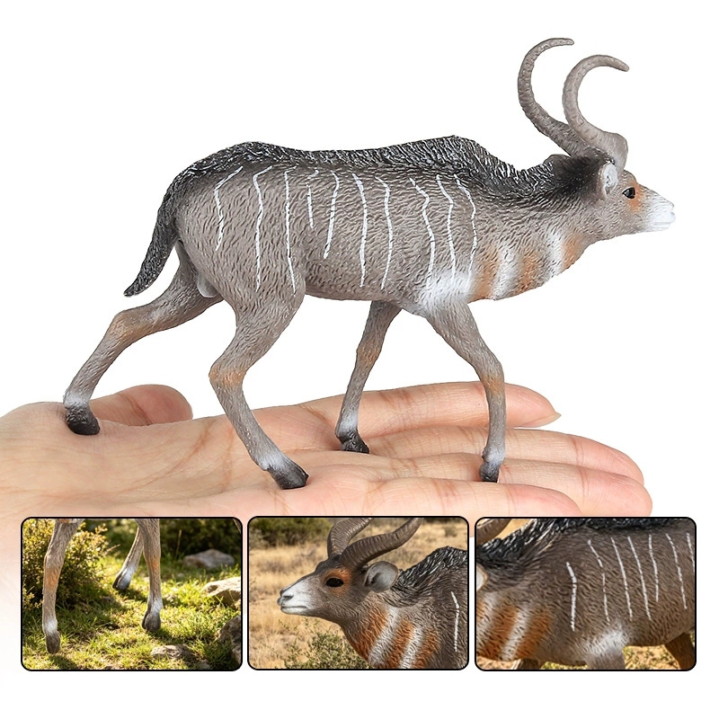 Simulação Antílope Modelo animal Selvagem Ciência Brinquedo Montanha Verde Espada gazelle Tibetano Crianças Ornamento Co