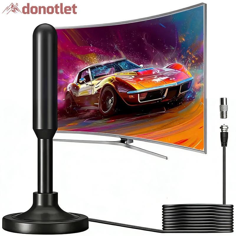 Donotlet Uso Doméstico Antena De TV Digital Amplificador De Sinal Interno 720P 1080P Com Adaptador Para Estável E Claro