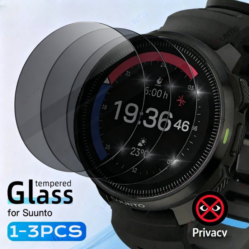 1-3 Unidades De Filme De Vidro Temperado De Privacidade Anti-Espião Para Suunto Vertical Race 2 Trainer Wrist HR Spartan