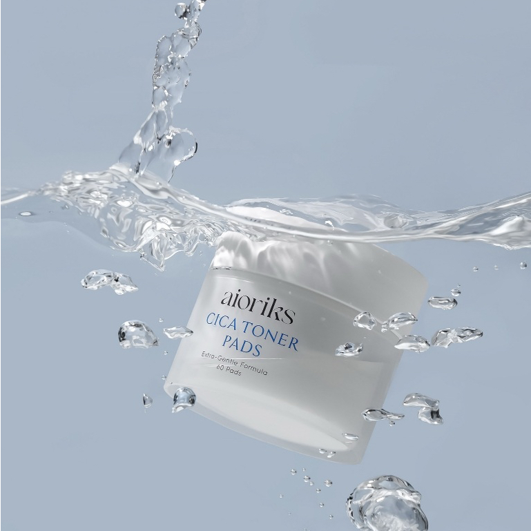 AIORIKS Pads Faciais Coreanos 60 Unidades | Cica Toner e Cleansing Pads | Skincare Coreana