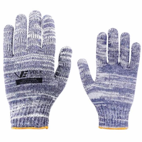Luva Malha Cotton Tricotada Cinza Mesclada CA 25773 - VOLK
