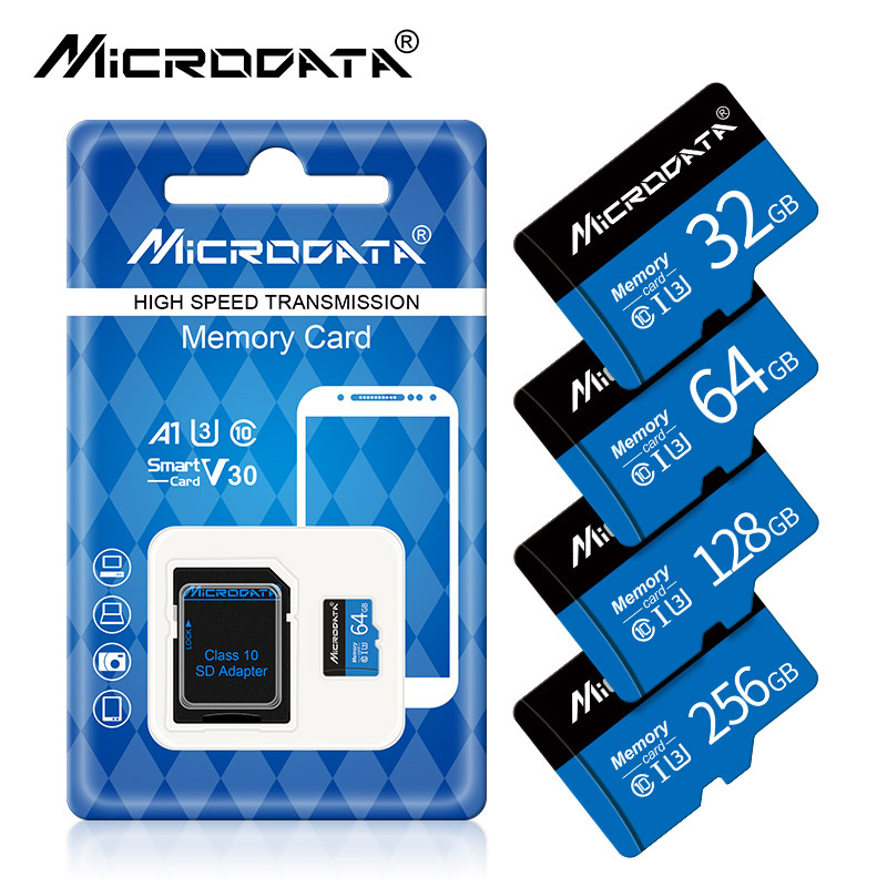 Cartões de Memória 4GB 8GB 16GB Cartão Micro TF SD de Alta Velocidade 32GB 64GB Classe 10 Cartão de Memória 128GB 256GB