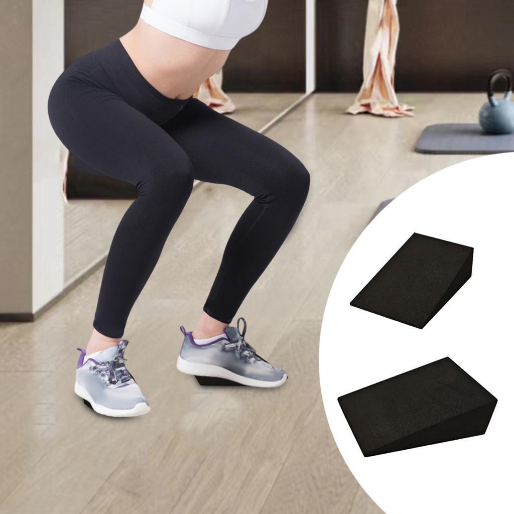[mcpdwt] 2 Peças Yoga Block Wedge EVA Foam Slant Board Foot Incline Tijolo De Exercício Suporte Antiderrapante Para Alon
